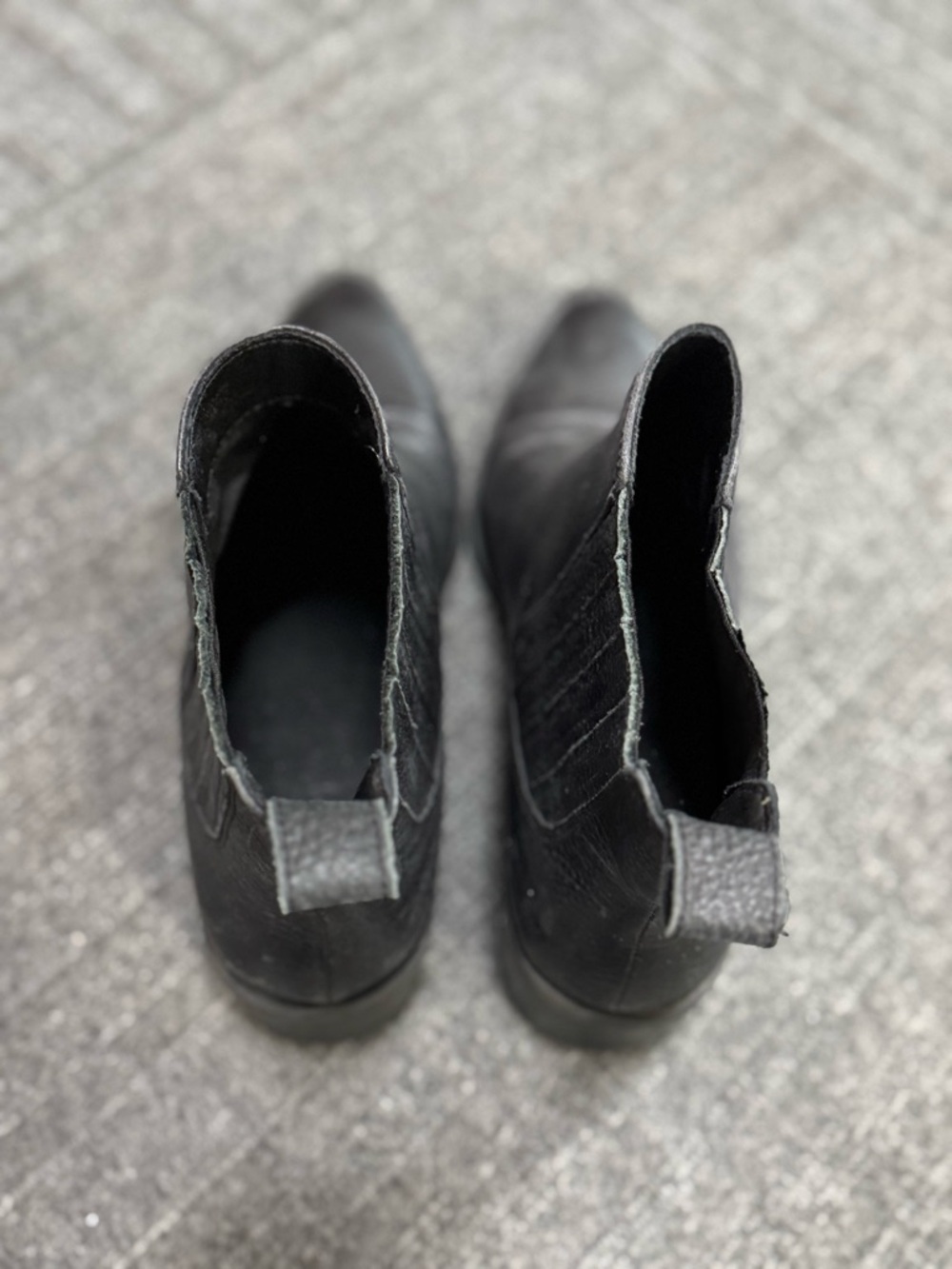 Crown Vintage Black Chelsea Ankle Boots